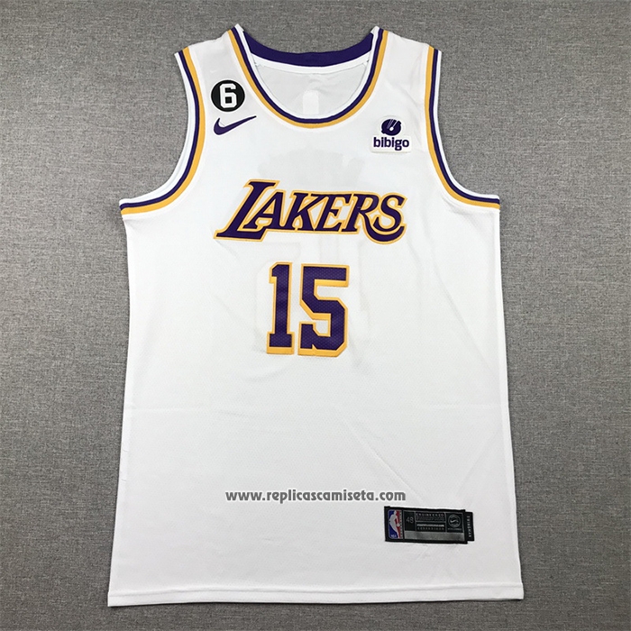Camiseta Los Angeles Lakers Austin Reaves #15 Association 2022-23 Blanco